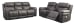 Erlangen - Midnight - 2 Pc. - Power Sofa, Loveseat