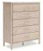 Cadmori - Two-Tone - Five Drawer Wide Chest