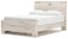 Lawroy - Light Natural - Queen Panel Bed With Under Bed Storage