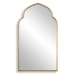 Moroccan Style Mirror - Lightly Antiqued Gold