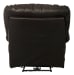 Victor - Leather Power Lay Flat Chaise Recliner - Dark Brown