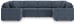 Modmax - Ink - 6-Piece Sectional - Fabric