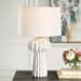 Wrenley - Ridged Table Lamp - White