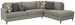 Santasia - Right Arm Facing Corner Chaise 2 Pc Sectional - Granite