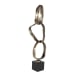Loopform - Ring Sculpture - Black / Brass