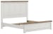 Savonport - King Panel Bed - White / Brown
