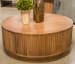 Towner Grove - Round Cocktail Table - Natural Brown