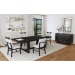 Transcend - 5 Piece Standard Height Dining Set (Table And Four Chairs) - Charcoal