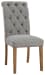 Harvina - Gray - Dining Uph Side Chair (2/cn)
