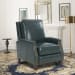 Melrose - Push Thru The Arm Recliner - Emerald