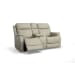 Easton - Power Reclining Loveseat With Console, Power Headrests & Lumbar - Dove