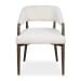 Austell - Shearling Dining Chair - Brown / White
