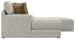 Tori - 2 Piece Sofa Chaise With Comfort Coil Seating, 41" Cocktail Ottoman And 5 Accent Pillows Included (Left Side Facing Chaise) - Birch