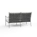 Provence - Loveseat, With Self Welt - Canvas Flax / Black