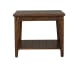 Lake House - Square Lamp Table - Rustic Brown