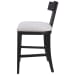 Idris - Modern Wood Counter Stool - Black & White