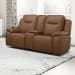 Callihan - Loveseat With Console P3 & ZW - Brown
