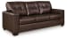 Santorine - 4 Pc. - Sofa, Loveseat, Chair, Ottoman - Dark Brown