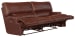 Wembley - Italian Leather Match Lay Flat Reclining Sofa - Walnut