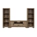 Sun Valley - Entertainment Center With Piers - Light Brown