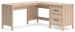 Battelle - Tan - 60" Home Office Desk With Return
