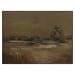 Ode - Framed Painting - Dark Brown