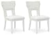 Chalanna - White - Dining Upholstered Side Chair (Set of 2)