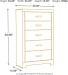 Harlinton - Warm Gray/Charcoal - 4 Pc. - Dresser, Mirror, Chest, Queen Panel Headboard