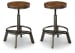 Torjin - Swivel Stool (Set of 2) - Dark Brown