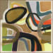 Toya II - 48" x 48" Painting Art By Buddy Whitlock - Green / Yellow