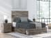Graystorm - Full Panel Bed With Storage - Brown Gray