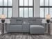 Modmax II - 3-Piece Power Reclining Sectional With RAF Press Back Power Chaise And Console - Salt And Pepper