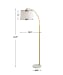 Floor Lamp - Gold & White