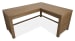 Plum Creek - L Desk With Bookcase And Mobile File Cabinet - Sierra Brown