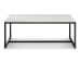 Torin - Rectangular Cocktail Table With End Table - White Marble And Matte Black