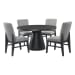 Portland - 5 Piece Standard Height Dining Set (Table And Four Chairs) - Black