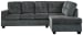 Kitler - Smoke - Chaise Sectional 2 Pc