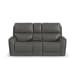 Carter - Power Reclining Loveseat With Console & Power Headrests & Lumbar - Smoke