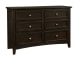 Bonanza - 6-Drawer Studio Dresser - Merlot