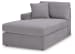 Modmax - Granite - 5 Piece Double Chaise Sectional With Audio Console