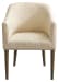 Deluxaney - Light Brown/white - Dining Uph Arm Chair (1/cn)