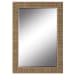 Textured Wrap Mirror - Natural