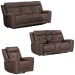 Beckham - Sofa With Loveseat & Recliner - Brown
