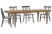 Lindon - Extendable Rectangular Dining Table With 4 Side Chairs - Belgian Wheat