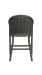 Cabo - Counter Stool - Dark Gray / White