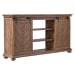 Primalia - Barn Door Media Console - Light Brown
