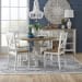 Lakeshore - 5 Piece Pedestal Table Set - White