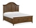 Bay Creek - Complete Queen Arched Bed With Storage Rails - Toasted Nutmeg