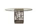 Ocean Club - South Sea Dining Table With 60" Glass Top - Dark Brown
