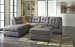 Maier - Charcoal - 3 Pc. - Left Arm Facing Corner Chaise, Right Arm Facing Sofa Sectional, Accent Ottoman